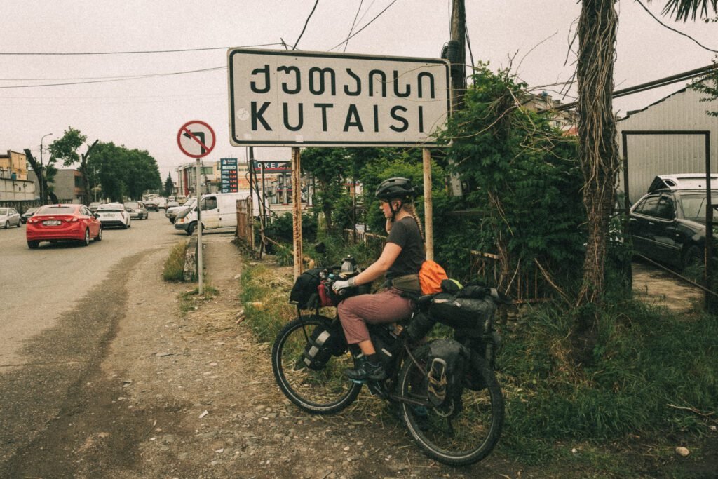 Bikepacking in Kutaisi Georgia photography
